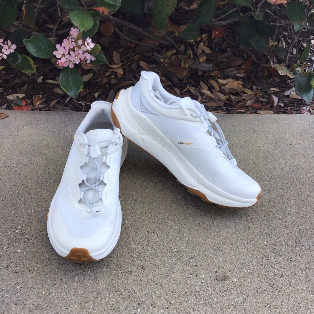 Hoka One One Transport Women's White Athletic Running Shoes